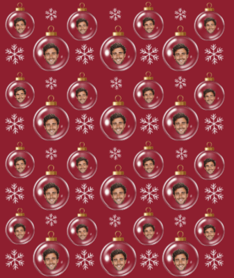 Personalized Ornament 6FT Wrapping Paper - London Penny Gift Wrap