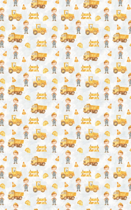 Construction Kids - London Penny Gift Wrap