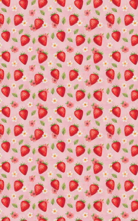 Sweet Strawberries - London Penny Gift Wrap