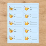 Make a Wish Gift Tag Sticker Sheet