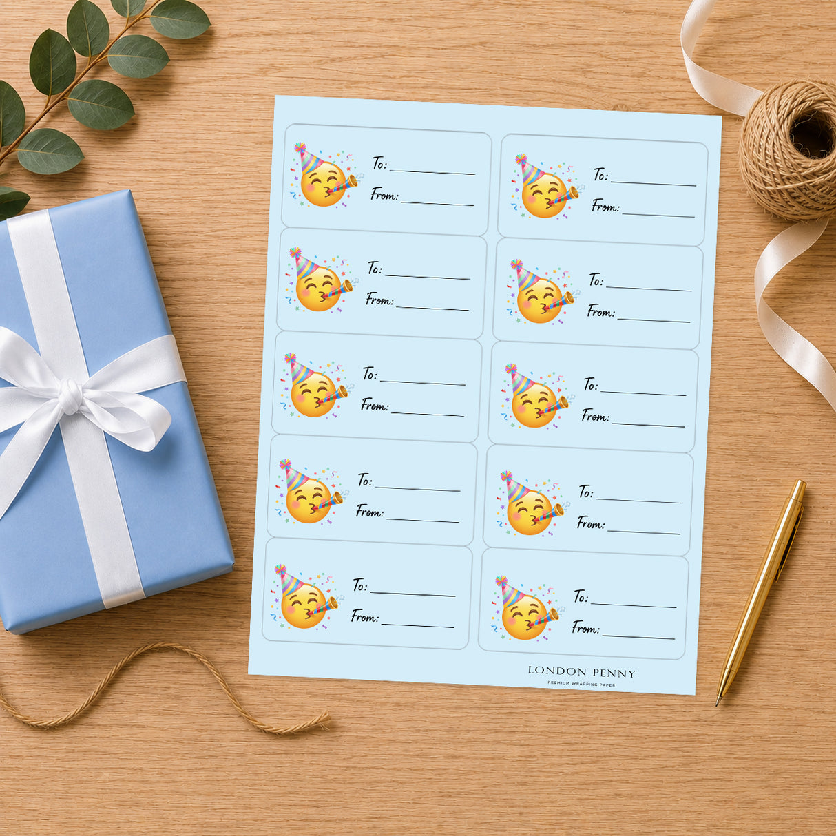 Make a Wish Gift Tag Sticker Sheet