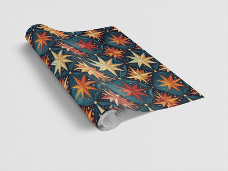 Midnight Gold Starburst - London Penny Gift Wrap