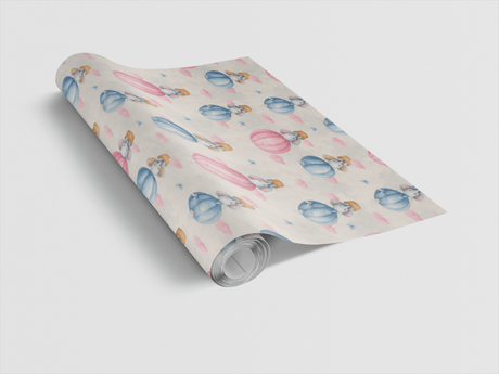 Whimsical Elephants in the Sky - London Penny Gift Wrap
