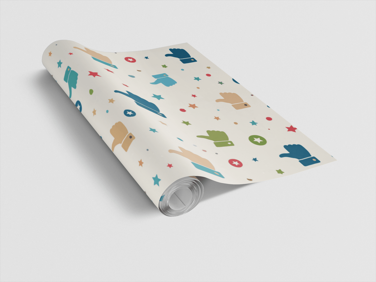 Thumbs Up Fiesta Wrapping Paper - London Penny Gift Wrap