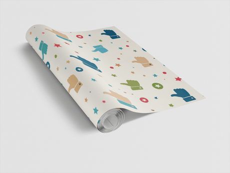 Thumbs Up Fiesta Wrapping Paper - London Penny Gift Wrap