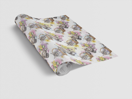 Whiskers & Easter Festivities (Maine Coon) Wrapping Paper - London Penny Gift Wrap