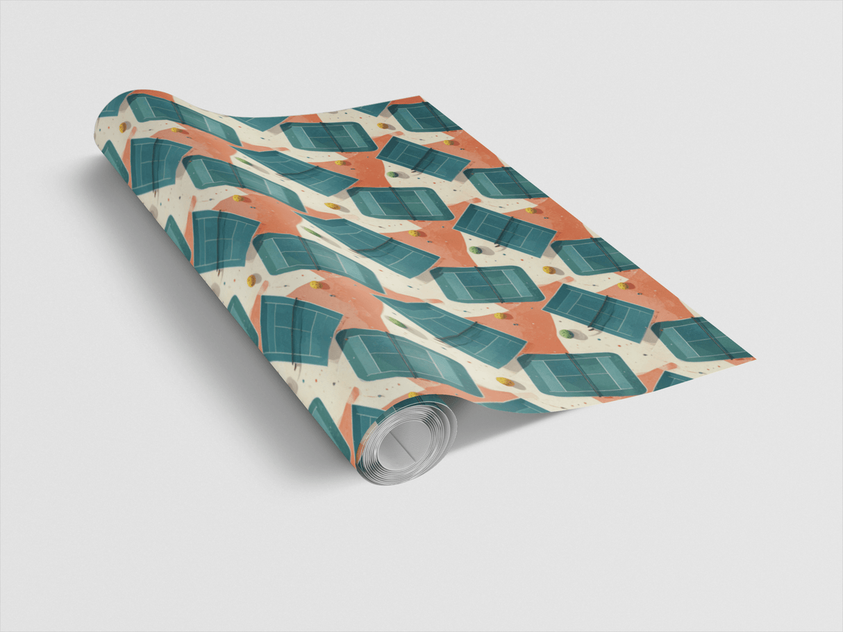 Sunlit Resort Courts Wrapping Paper - London Penny Gift Wrap
