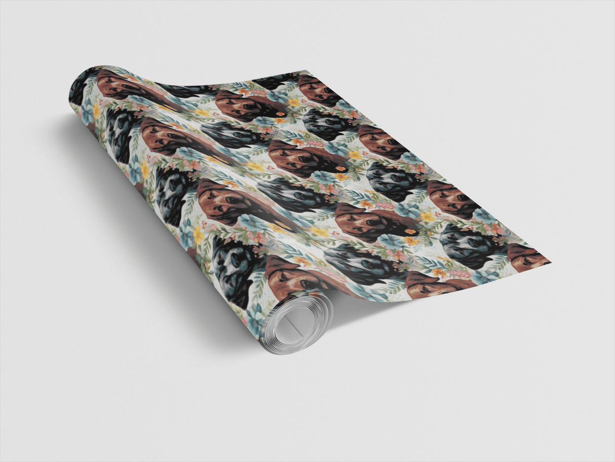 Labrador Garden Party - London Penny Gift Wrap