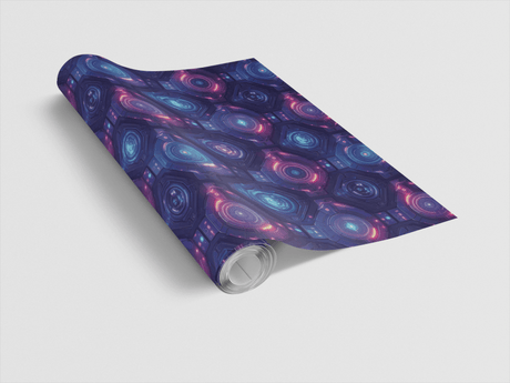 Cyber Spaceship UI Tech Wrapping Paper - London Penny Gift Wrap