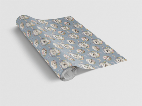 Pastel Easter Maltese Wrapping Paper - London Penny Gift Wrap