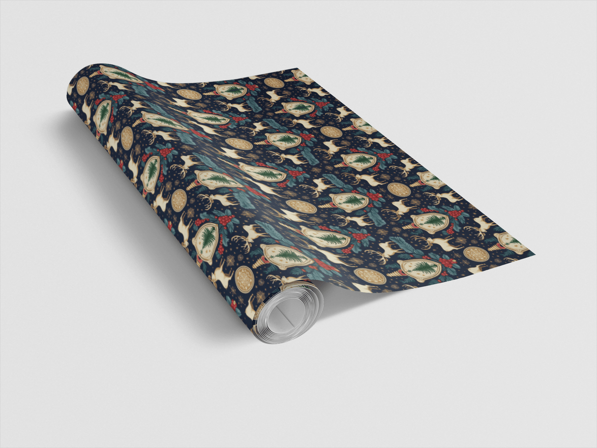 Stag Heraldry - London Penny Gift Wrap