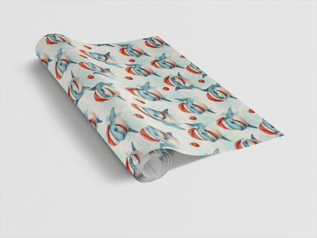 Festive Great Whites - London Penny Gift Wrap