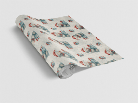 Polar Bear Cheer - London Penny Gift Wrap