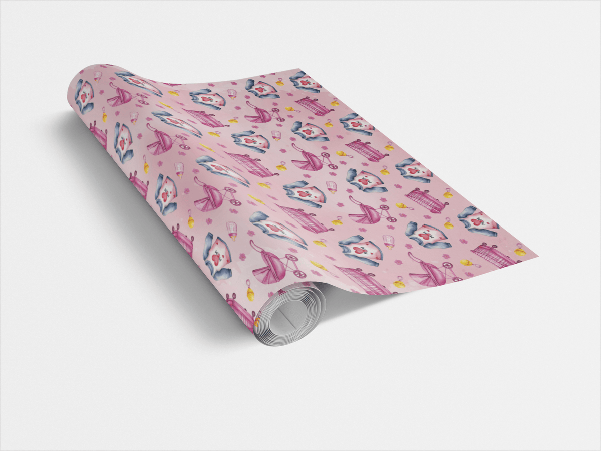 I Love You Mom - Pink - London Penny Gift Wrap