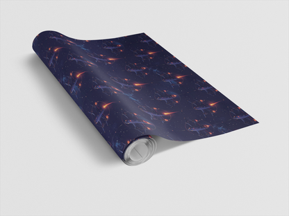 Stellar Drone Swarm Field Wrapping Paper
