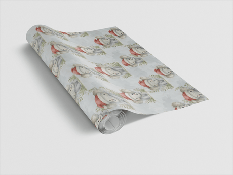 Jolly Christmas Elephants - London Penny Gift Wrap