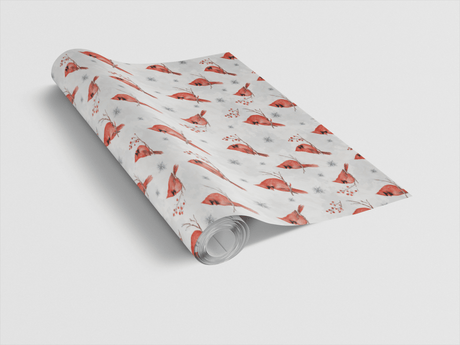 Winter Cardinals - London Penny Gift Wrap