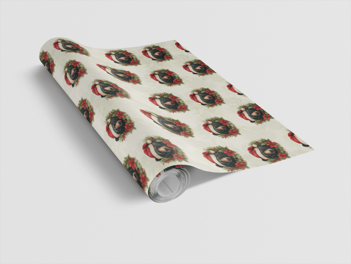 Festive Bear Wreaths - London Penny Gift Wrap