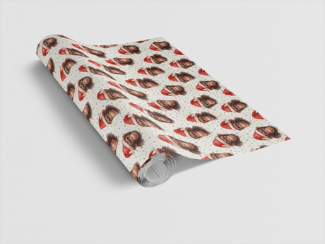 Cheerful Christmas Chimps - London Penny Gift Wrap