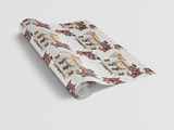 Fireside Santa - London Penny Gift Wrap