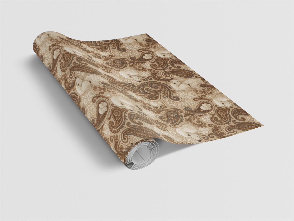 Poodle Paisley - London Penny Gift Wrap