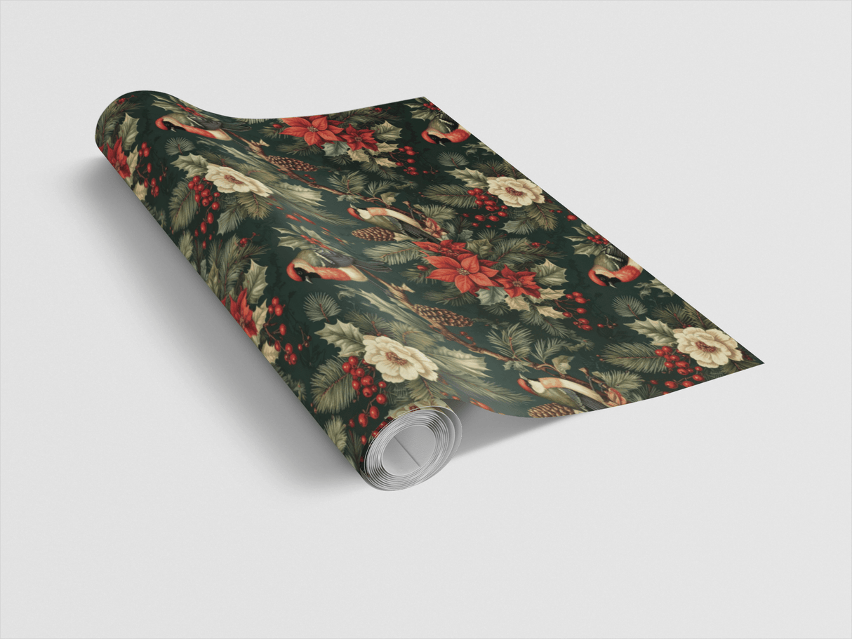 LIMITED TIME | Victorian Holiday Aviary Wrapping Paper - London Penny Gift Wrap
