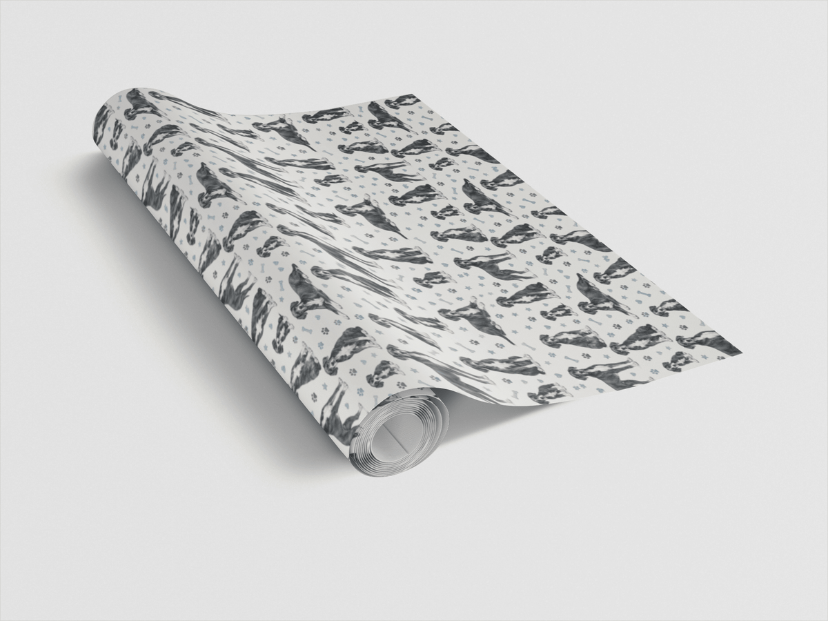 Playful Great Dane Companions Wrapping Paper - London Penny Gift Wrap