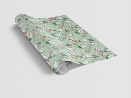 Snowmen Plentiful Wrapping Paper | Michelle Gilsey | Artist Corner - London Penny Gift Wrap