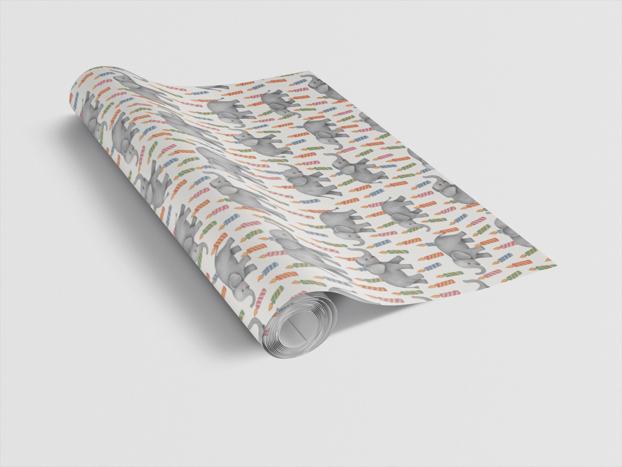 Elephant Birthday Bash - London Penny Gift Wrap