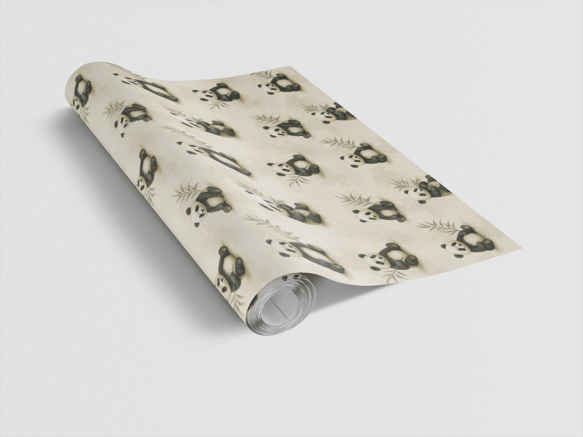 Safari Stroll: Panda - London Penny Gift Wrap