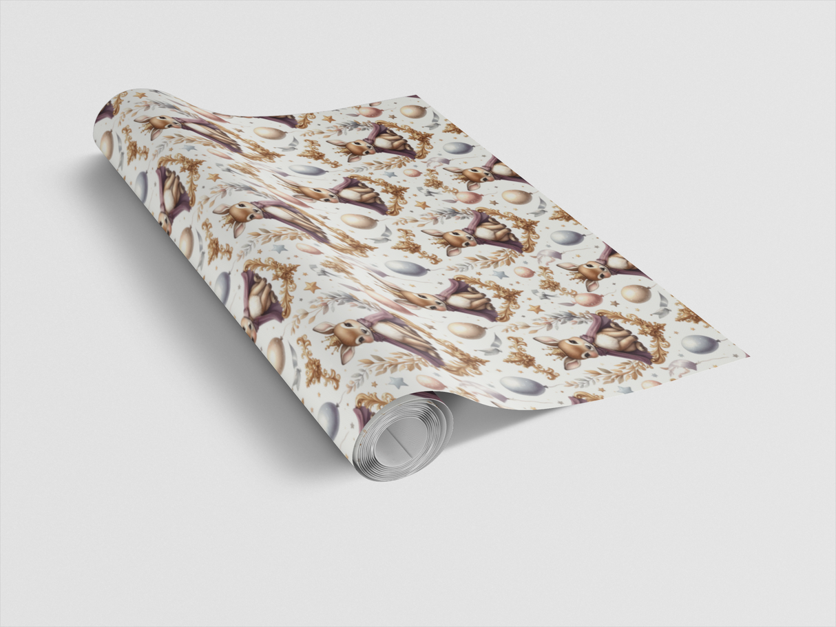 Fawns Golden Party Wrapping Paper