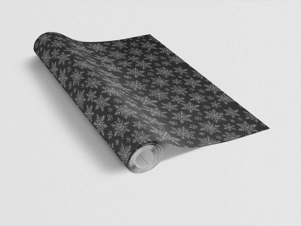 Silver Snowflake Elegance - London Penny Gift Wrap