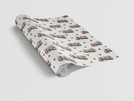 Howly Jolly Huskies - London Penny Gift Wrap