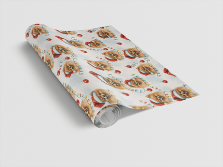 Merry Little Poms - London Penny Gift Wrap