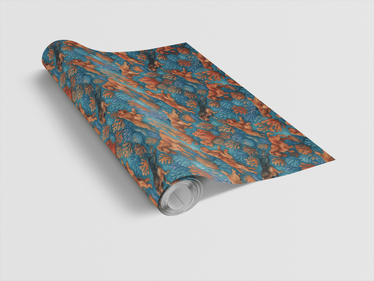 Cocker Coral Reef - London Penny Gift Wrap