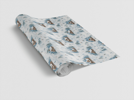 Snowfall Chalet - London Penny Gift Wrap