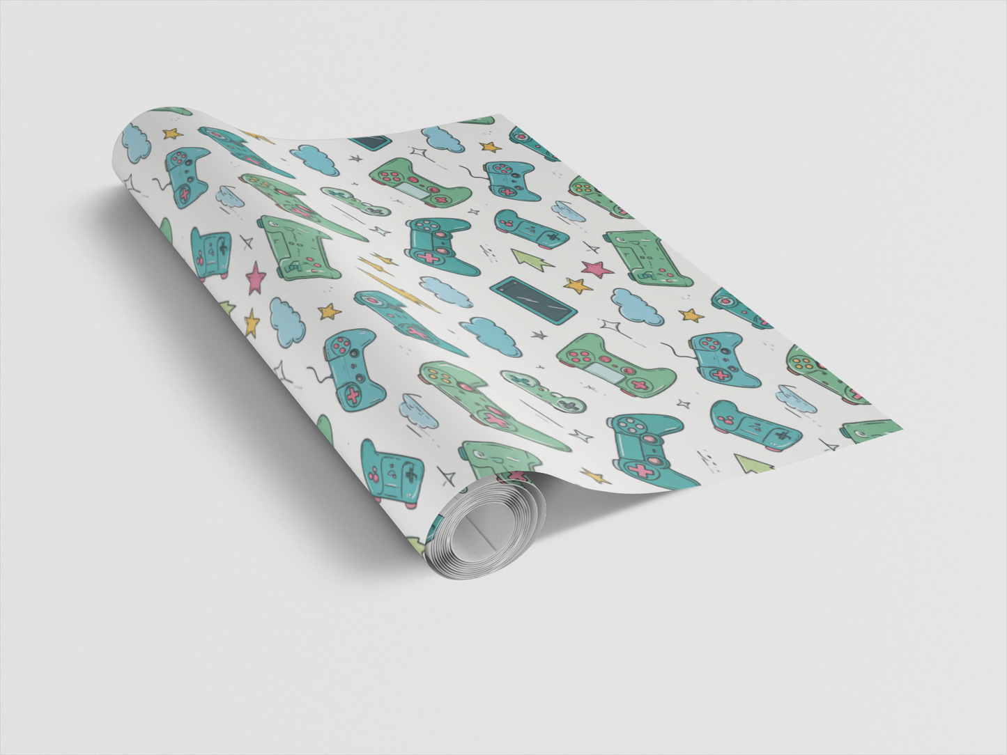 Game On Go Icons Wrapping Paper