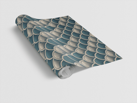 Scallop Sweep - London Penny Gift Wrap