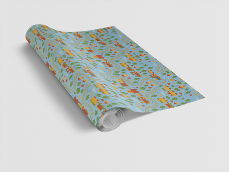 Toy Train Roundabout - London Penny Gift Wrap