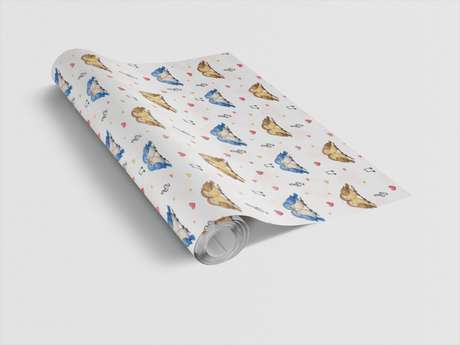 Lovebirds on a Wire - London Penny Gift Wrap