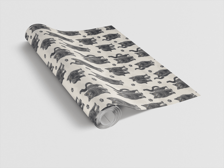 Chartreux Charcoal - London Penny Gift Wrap