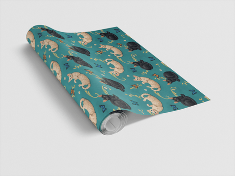 Devon Rex Whimsy - London Penny Gift Wrap
