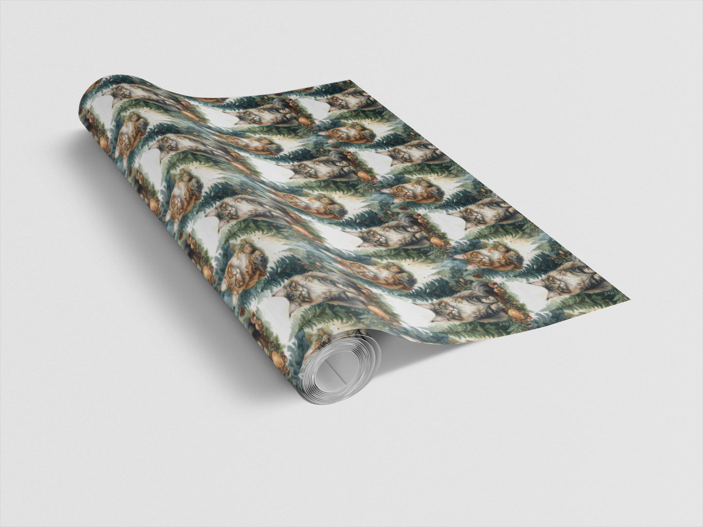 Forest Guardian Maine Coons Wrapping Paper