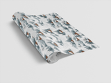 Winter Cabin Ski Trails - London Penny Gift Wrap