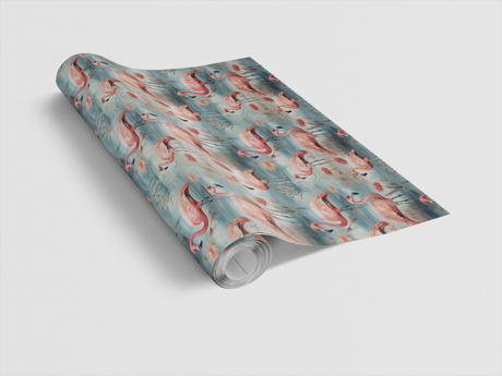 Safari Stroll: Flamingo - London Penny Gift Wrap