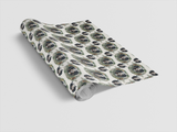 Evergreen Wreath Cavaliers Wrapping Paper
