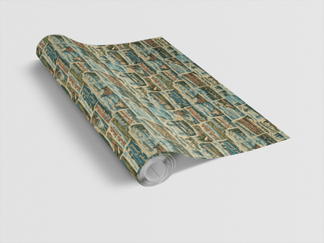 Washington Postcard Memories - London Penny Gift Wrap