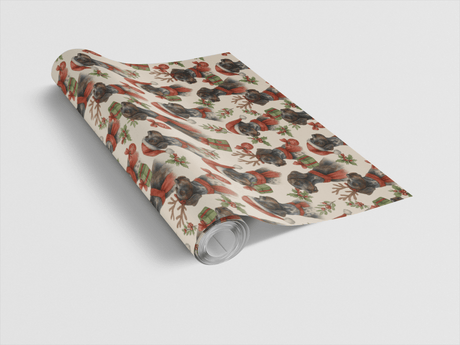 Mistletoe & Pointer Toes - London Penny Gift Wrap