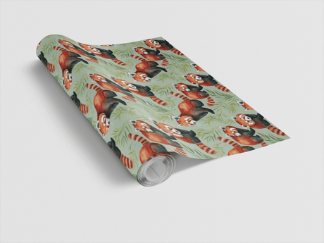 Safari Stroll: Red Panda - London Penny Gift Wrap