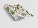 Backyard BBQ Gathering Wrapping Paper - London Penny Gift Wrap